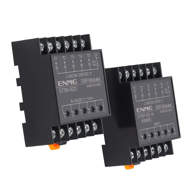 Optically Isolated Multi-Circuit Solid State Relay Module 24V DC Control DC DIN-Rail Module 220V AC PLC Output Amplifier Control