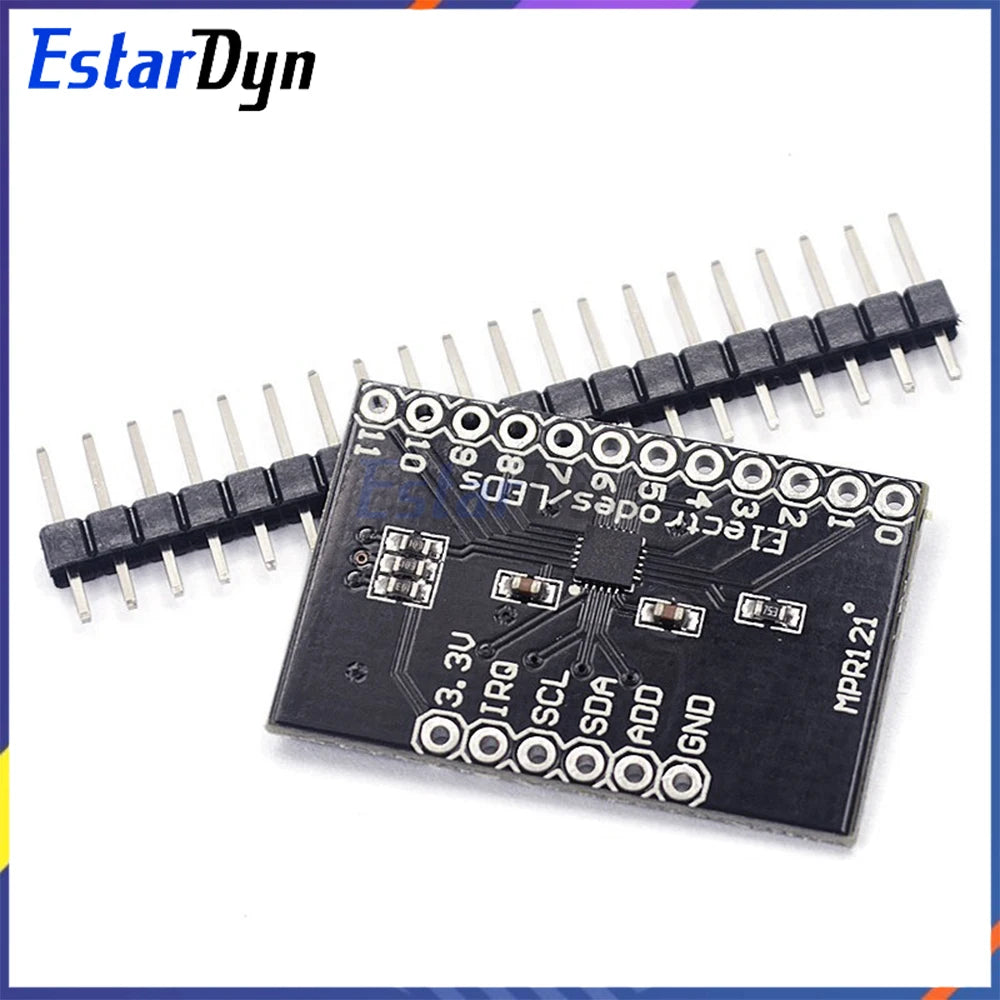 MPR121 V12 Capacitive Touch Sensor Breakout Board, I2C Interface Keyboard Controller Module for Development