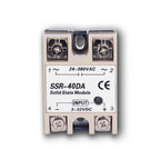 Ssr 10Da 10A 40A Solid State Relay Din 25A Ssd Rail Solidstate Ssr40Da Rele 12V 20A Module 30A Dc Voltage Control Radiator