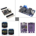 PD QC Trigger Module, XL6009 Boost Buck Converter, ESP32-C3 Dev Board, 0.96 Inch OLED Display 128x64 for Arduino DIY Project