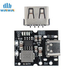 Type-C USB 5V 2A Boost Converter Step-Up Power Module Lithium Battery Charging Protection Board LED Display USB For DIY Charger