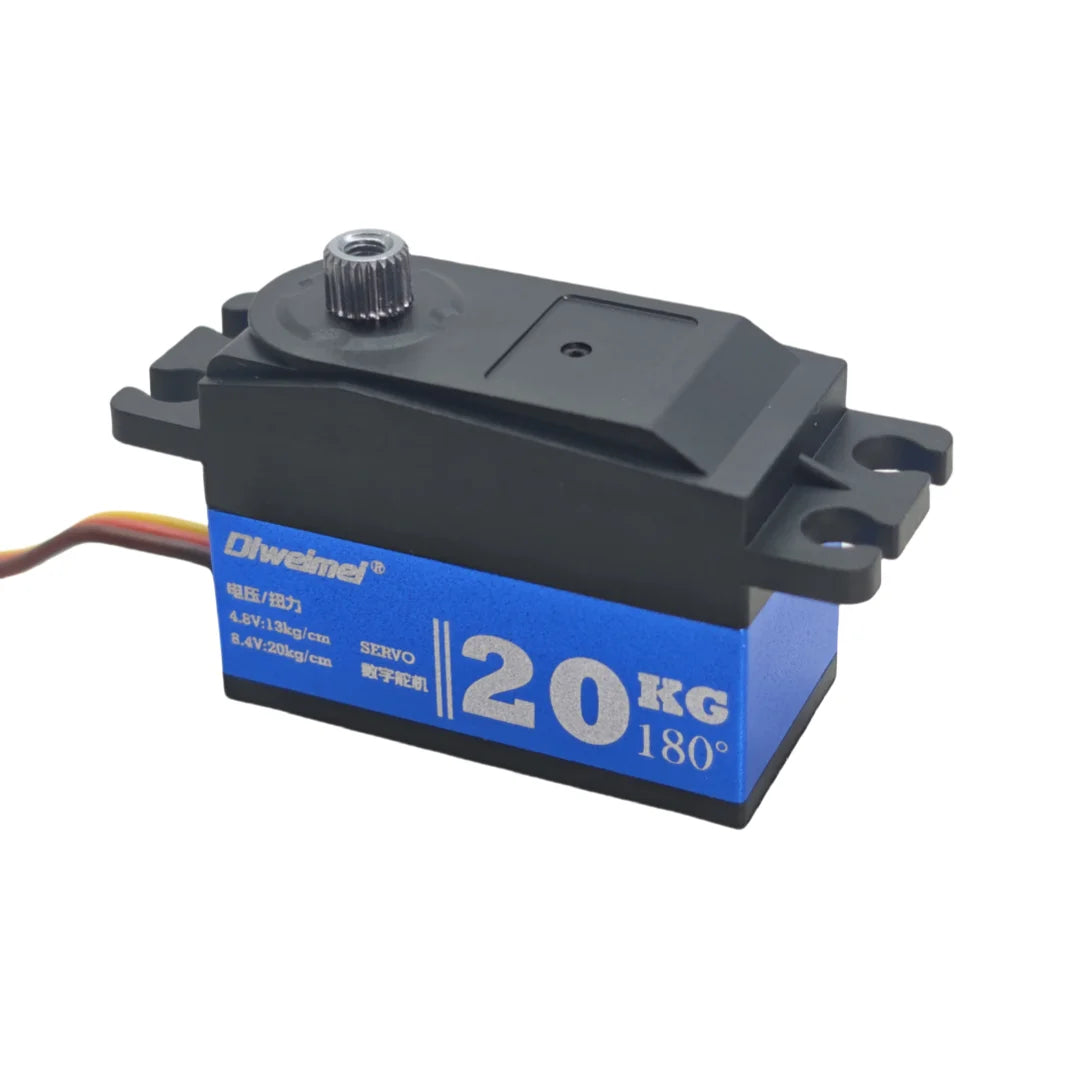 Servo 20kg 12kg Servo 180°/270° Short Type Metal Digital Servo Suitable for 1:10 RC Scale Remote Control Car Racing Drift Robot