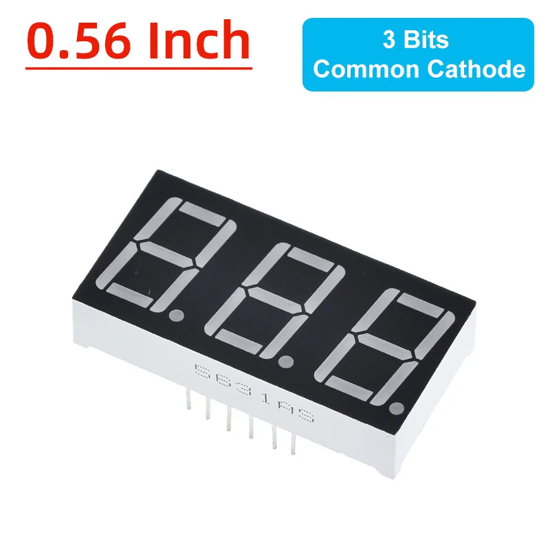 TZT 0.28/0.36/0.4/0.56 inch LED display 7 Segment 1/ 2 / 3 / 4 Bit Digit Tube Red Common Cathode / Anode Digital led 7segment