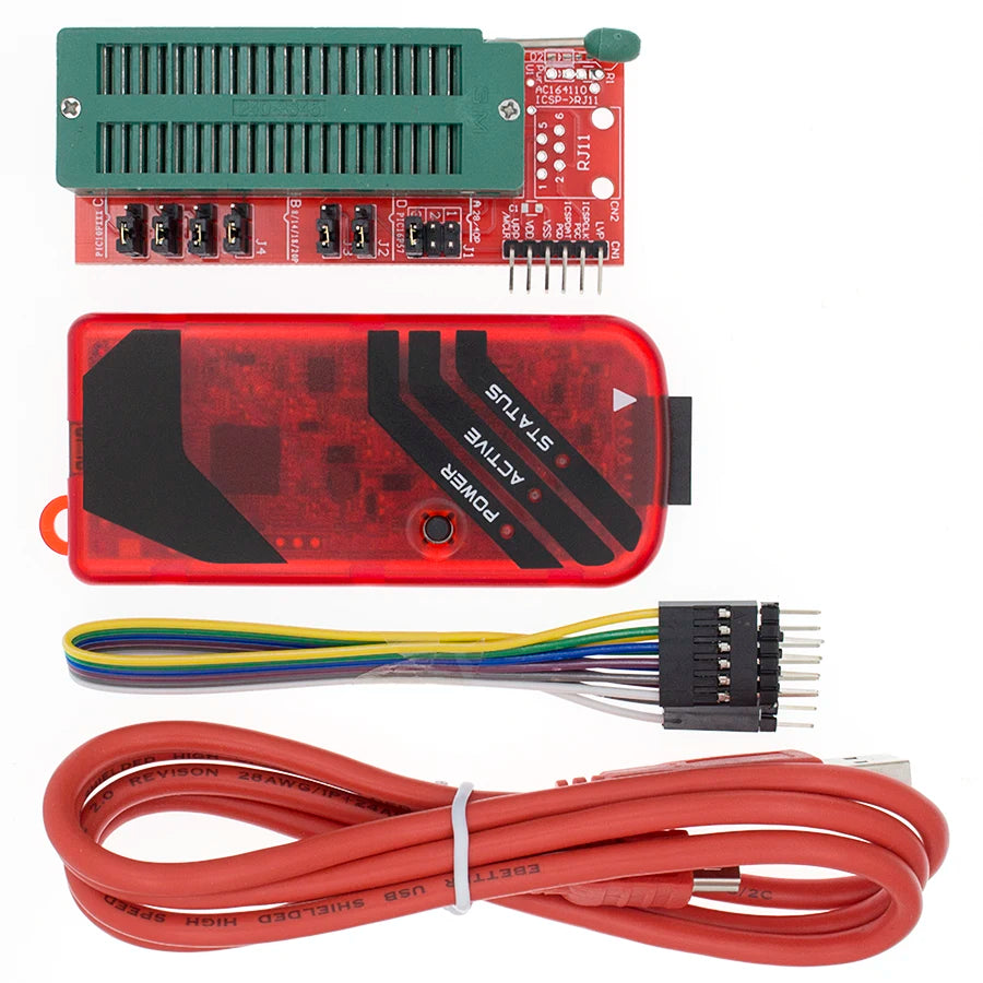 PICKIT3 PIC KIT3 PICKIT 3 Programmer Offline Programming PIC Microcontroller Chip Monopoly+PIC Programmer adapter seat