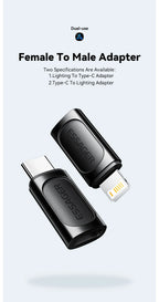 Essager USB C To Lightning Adapter PD 20W Fast Charging OTG USB Type C To Lighting For iPhone 15 14 11 XR Pro Max IOS Converter