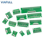 FC/FPC 6-80P to 2.54mm DIP Adapter Board 0.5mm Pitch Flexible Flat Cable Breakout PCB Soldered FR4 Double-Sided Converter Module