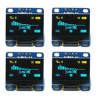 1/2/4/8 PCS 0.96" OLED Display 128x64 I2C SSD1306 Blue/Yellow LCD Display Module for Arduino Raspberry Pi ESP32 DIY Electronics