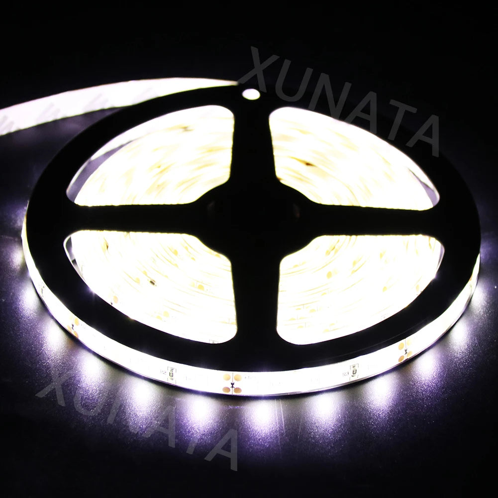 5M LED Strip Light DC 12V 24V 2835 Flexible Ribbon Diode Light 60/120/240/480 LED Stripe Warm Natural Cold White Luces Led Tape