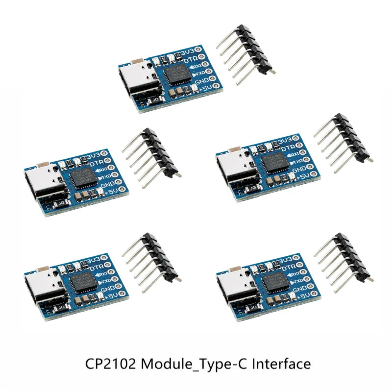 5pcs CP2102 USB to Serial UART Downloader Flasher Board USB to TTL Module USB Interface