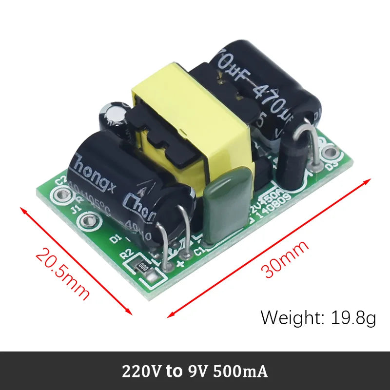 AC-DC 3.3V/5V/12V Precision Buck Converter AC 220v to 5v DC step down Transformer power supply module 1A 12W