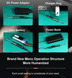 Miniware TS101 Soldering Iron Electric 65W Temperature Programmed LCD New Upgraded TS100 With Soldering Tip Set