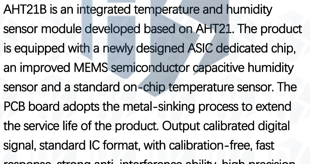 BAISHUN   AHT21 High Precision Digital Temperature and Humidity Sensor Measurement Module I2C Communication Replace SHT20 FOr Ar
