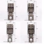 125A/250A Din Rail Terminal Block Distribution Box, 1 In 4/6 Out Power Junction Box, 10/16mm² Wire Connector for Circuit Breaker