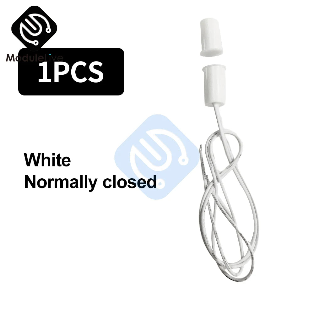 1/5PCS Magnetic Reed Switch RC-33 NC Recessed Wired Window Door Contact Sensor Detector for Home Security Burglar Alarm Systems