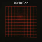 660nm Red Laser Module D18×65mm Square 10×10 Grid Focusable DOE 10mW-150mW for Wood Stone Positioning