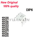 20~Pcs New 4N38 4N37 4N36 4N35 4N33 4N32 4N28 4N27 4N26 4N25 DIP6 Optocoupler chip In Stock