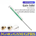 2PCS Full Frequency 5G 4G LTE GSM GPRS 2G 3G NB-IoT Module with Built-In FPC/PCB High Gain Patch Antenna for IoT Device