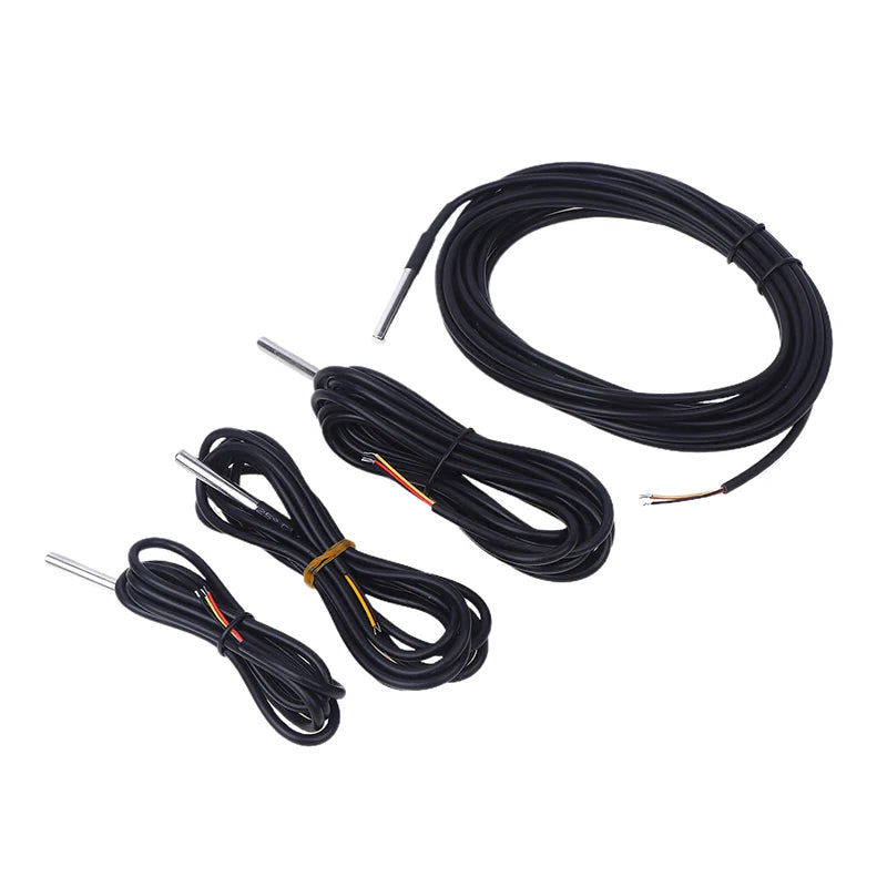 1PCS DS18B20 Waterproof Thread Temperature Probe Temperature Sensor Stainless Steel For Arduino