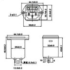 CW2A-10A-T CW2A-3A-T single-phase power filter EMI filter socket CW2A-3A/ 6A-10A-T Audio power Purifier Vehicle anti-interferenc