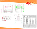 10 Sets Mini Micro JST 2.0 PH Male Female Connector 2/3/4/5/6/7/8/9/10-Pin Plug With Terminal Wires Cables Socket 200MM 26AWG