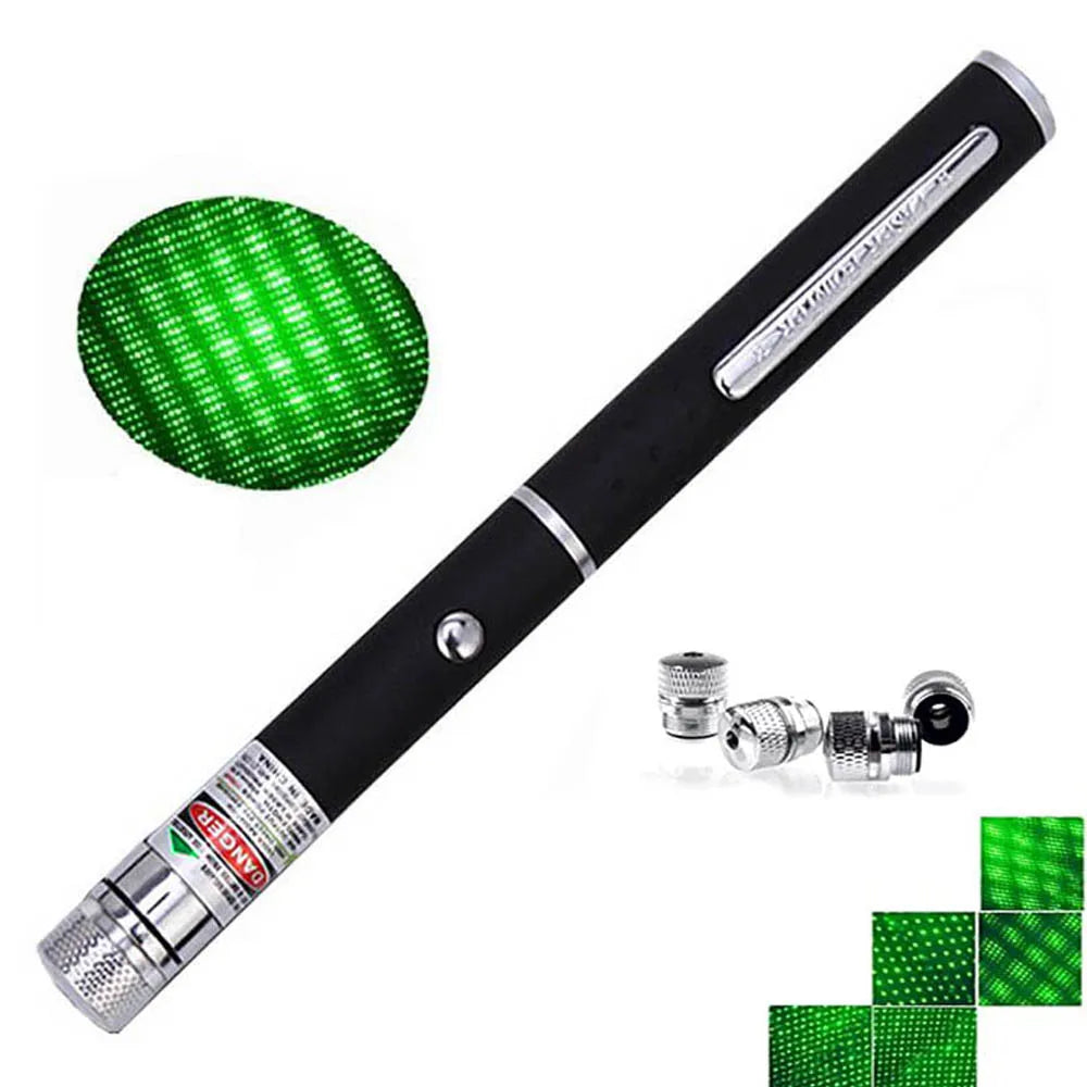 (Do not provide batteries) Green Red Laser Pointer Teaching Tool Pet Automatic Cat Toys Laser Focus Lazer Pen Combination