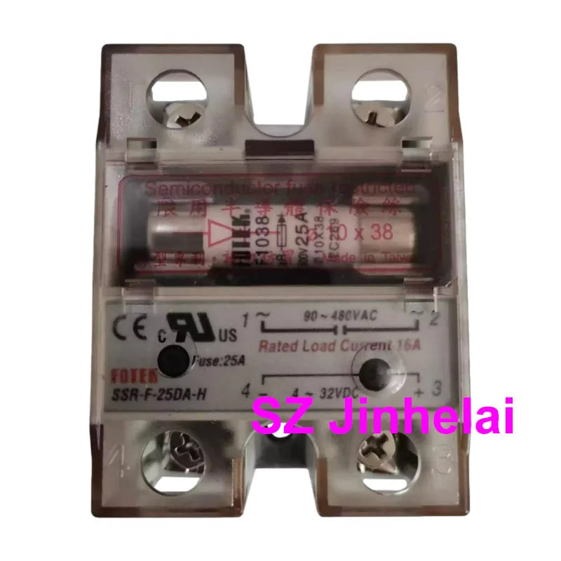 Authentic Original FOTEK Solid State Relay with built-in fuse SSR-F-10DA 25DA 40DA SCR-F-25LA 40LA -H