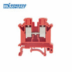 10Pcs UK 10N Screw Feed-through DIN Rail Terminal Block 10mm Cable Plug Multi-color Universal Wire Electrical Connector UK10N