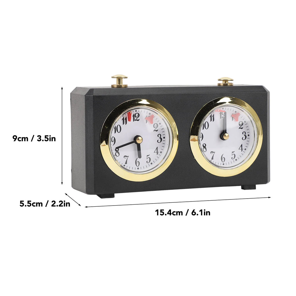 Chess Clock Professional Wind Up Multi Functional Mechanism Portable Large Easy To Read Dials Chinese Chess Mechanical Timer