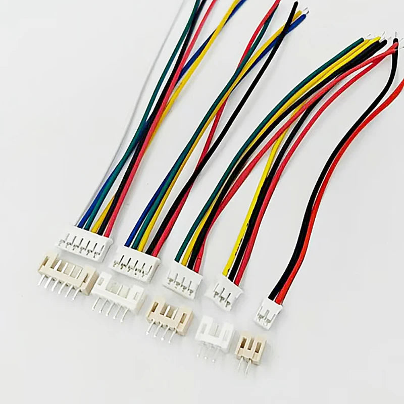 10Set SH1.0 1.25 ZH1.5 PH2.0 XH2.54 Connector Female Housing 10/20/30cm Wire Cable+Male Pin 2/3/4/5/6/7/8/9/10/12P Wafer