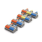 1PC Wire Connector Electric Universal Quick Conductor Splitter Push-in LED Cable Terminal Blocks Mountable Rail Junction Box