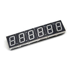 6Bit Digital Clock 1inch Led Digital Tube Time 12/24 Hour Display Mode Hour Minute Seconds DS3231 Chip Clock Type-C USB POWER