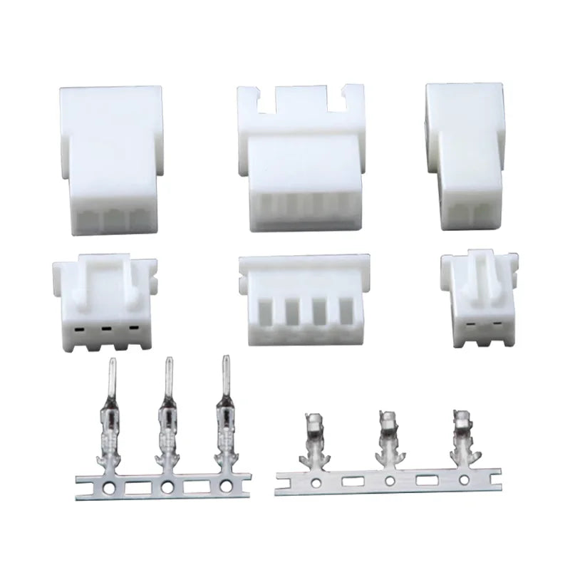 20Set/100Pcs XH 2.54mm Air Docking Connector Leads Header Male/Female Housing+Male/Female Terminals 2P~15Pin Plastic shell