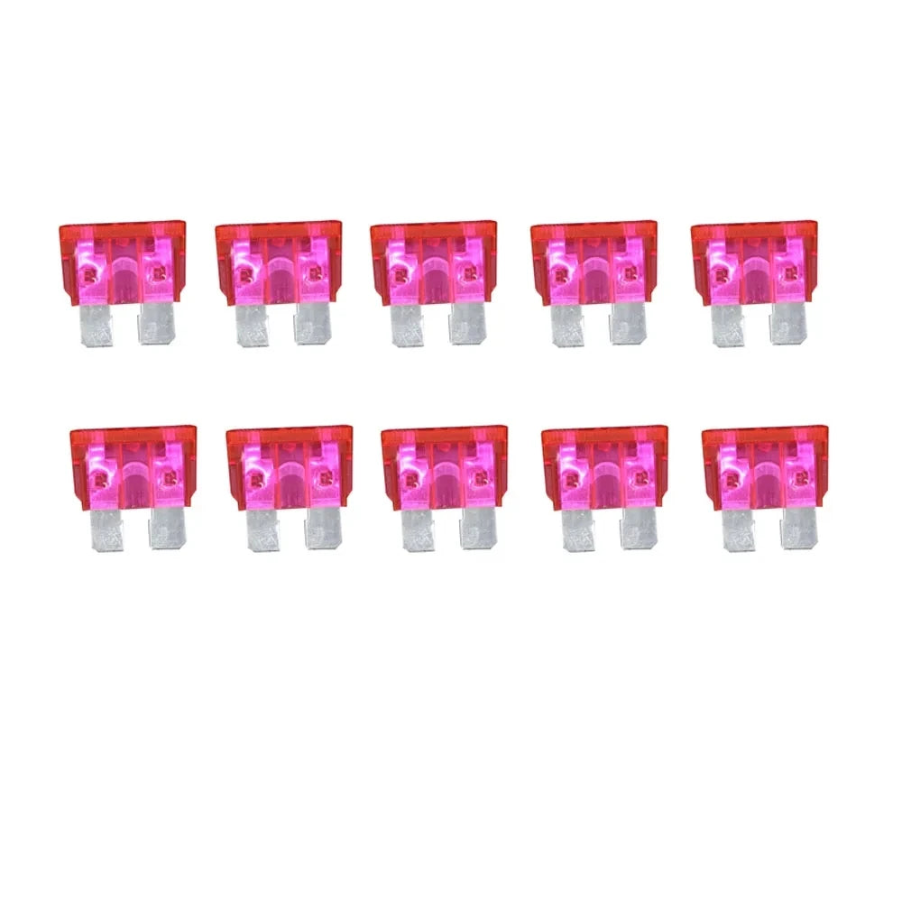 10PCS 50A Medium Size Auto Fuse, The Fuse Insurance Insert The Insurance of Xenon Lamp Piece Lights Fuse