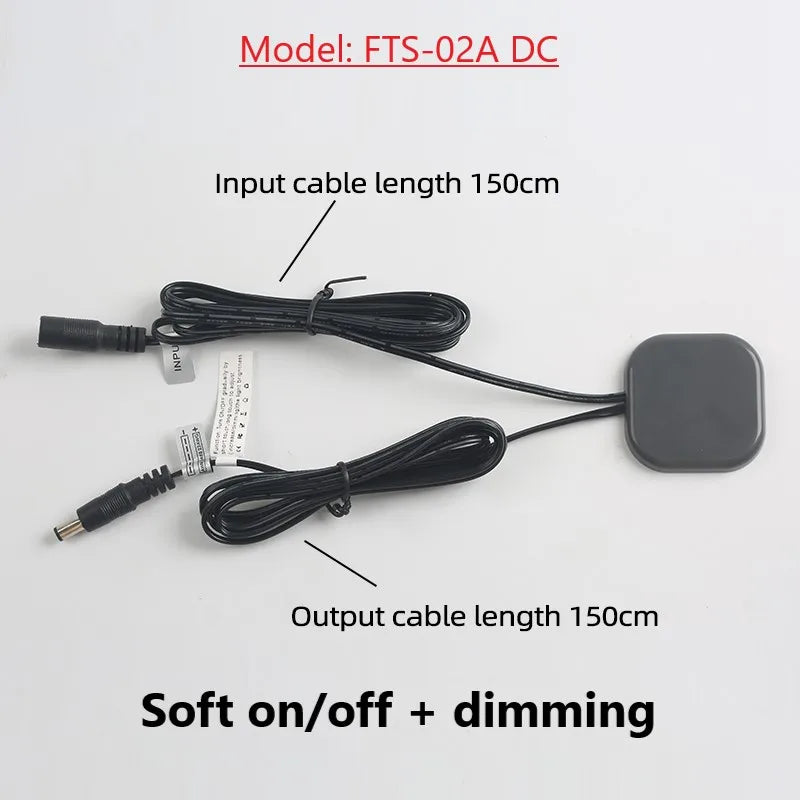 Ultra-thin Penetrating Wood, Marble, Ceramic, Touch-Sensitive Switch 12V 5A 60W LED Touch-Sensor with Stepless Dimming Function
