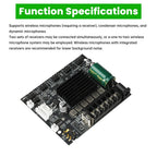 2.1-Channel Bluetooth Amplifier Board 50W+50W+100W DC 12-24V Audio Power Amplifier Module MT21S Leaded Version TPA3116D2*2 Chip