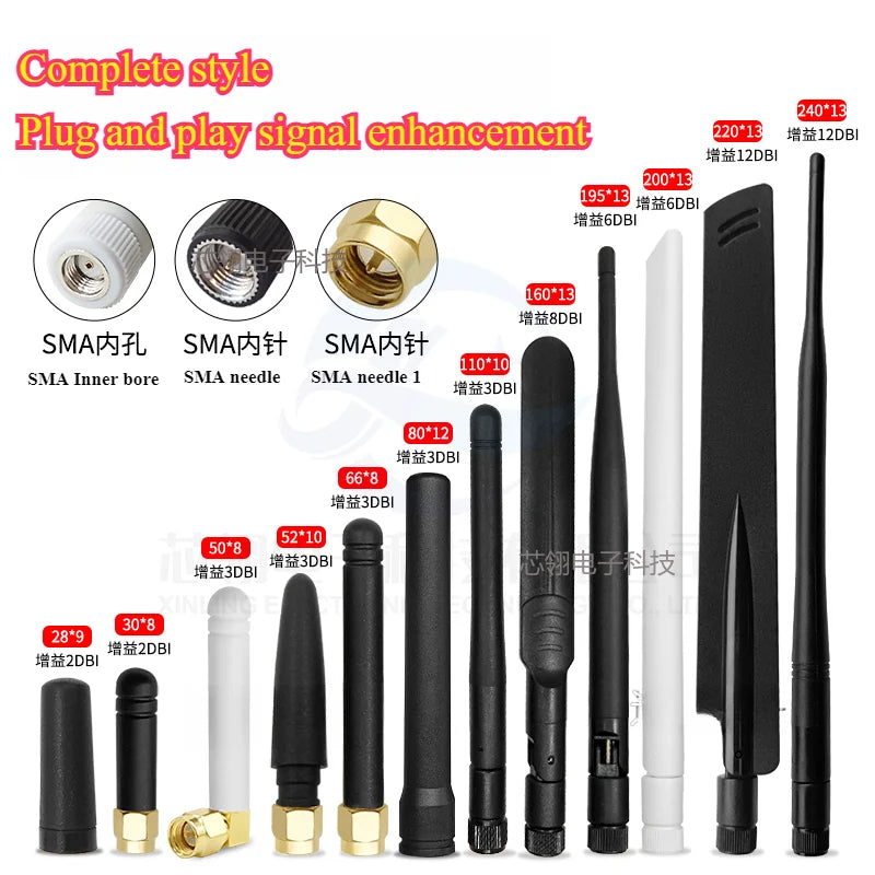 2pcs 2.4G 5G5.8G WIFI Bluetooth 433MHz 470 900 LTE 4G NB-IoT External Glue Stick Antenna