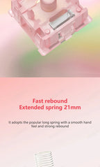 Outemu Silent Peach V3 Switch Lubed Silent Lemon V3 Switches Mechanical Keyboard Linear Tactile 5Pin Hot Swap PA66 Pre Lubed POM