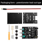 ZK-502T Dual Channel Stereo Power Amplifier Module TPA3116D2 Chip 50Wx2 Bluetooth 5.0 AUX Input DC9-24V High Low Bass Adjustment Audio AMP Board for Speaker DIY