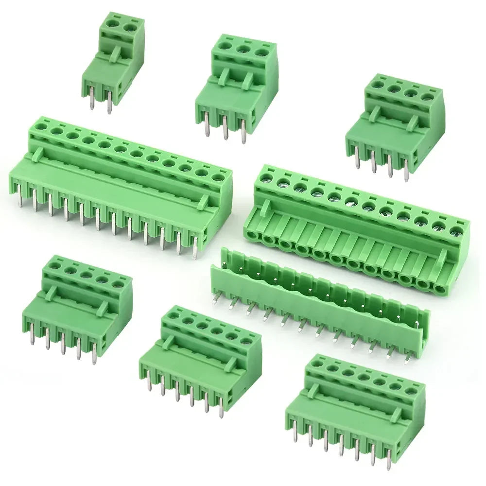 PCB Screw Terminal Block Connector 2.54mm 3.5mm 3.81mm 5.08mm 2-16Pin Male Female Socket Pin Header Wire 15EDG KF2EDG