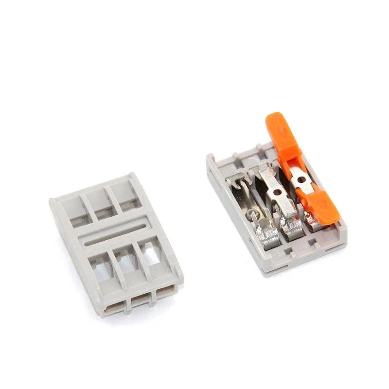 Mini Fast Wire Connector 1Pin 2Pin 3Pin Spliceable Hard Wire Direct Insertion Multi Input And Multi Output Fast Wiring Terminal