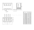 10PCS 1.0 1.25 1.5 2.0 2.54 SH/JST/ZH/PH/XH 1.0MM 1.25MM 2.0MM 2.54MM Male Pin Header Socket Dip/Right Angle SMD 2/3/4/5-9P Pin