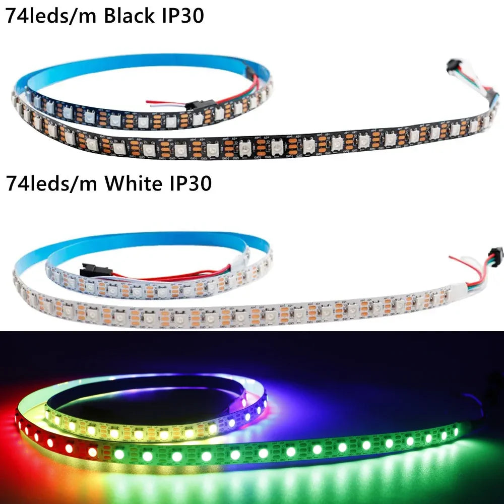 WS2812B WS2815 WS2811 WS2813 5050SMD Addressable LED Strip RGB Full Color Smart Programmable Led Lights Atmosphere Home Decor