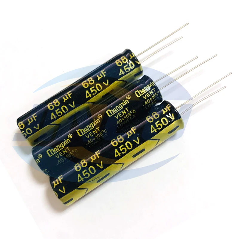 2PCS 47uF 450V 47MFD 450Volt 10*50mm Aluminum Electrolytic Capacitor Radial 68UF 82UF 100UF