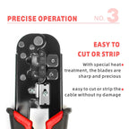 RJ45 Cat6 Crimping Tool Kit with RJ11/12/45 8P6P Network LAN Crimper Connectors and Covers Network Cable Tester Wire Stripper
