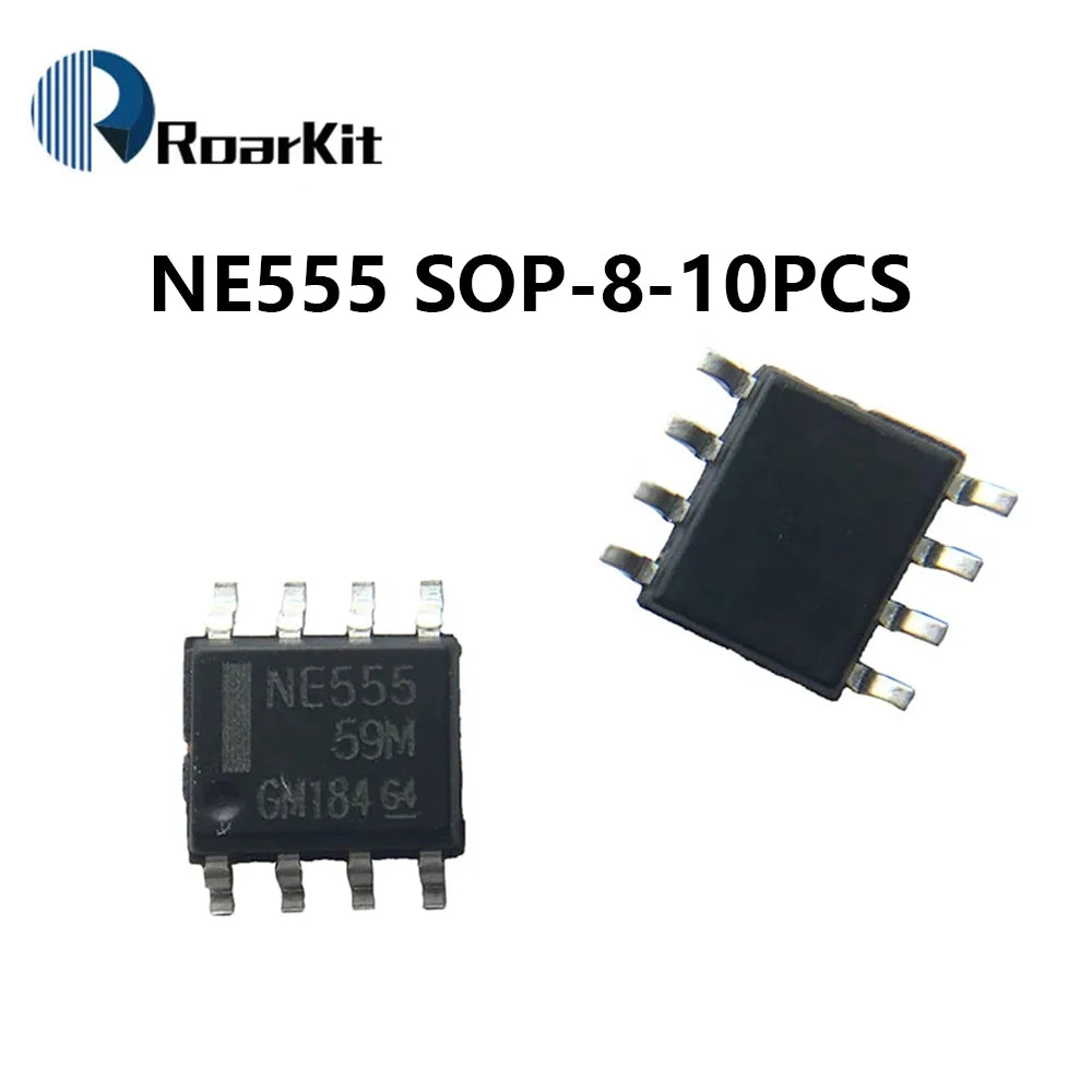 10/20/30PCS New NE555 NE555P NE555N 555 Timers DIP-8 8 Pin DIP Sockets /SOP-8 SMD NE555DR IC