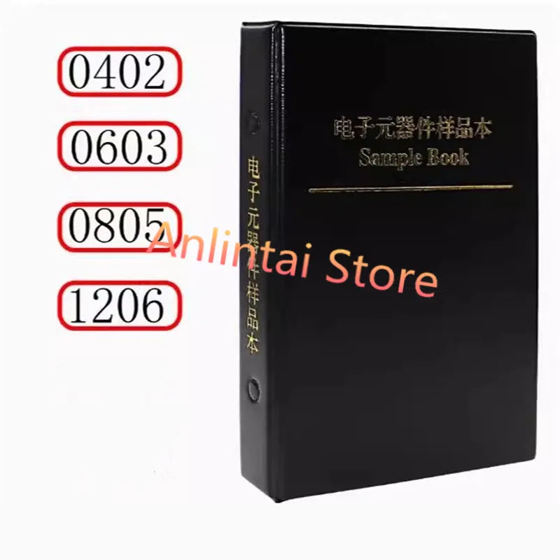 SMD Resistors KIT SMD capacitors kit 0402 0603 1206 0201 0805 1210 2010 1% 170 Values 400 Values 0R-10M ferrite bead sample book
