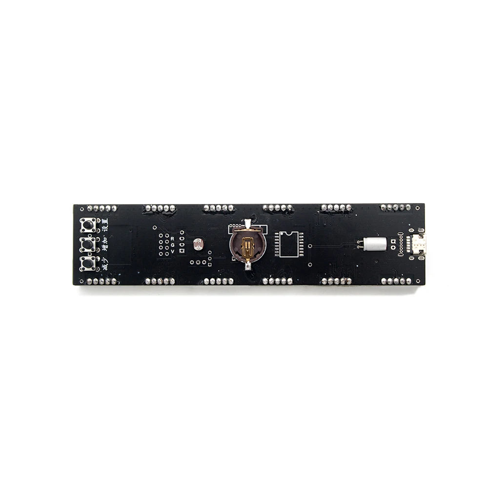 6Bit Digital Clock 1inch Led Digital Tube Time 12/24 Hour Display Mode Hour Minute Seconds DS3231 Chip Clock Type-C USB POWER
