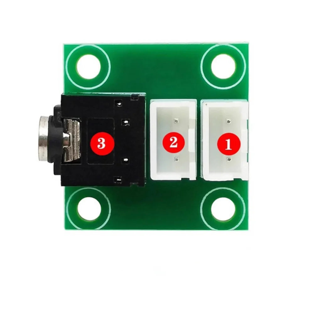 1/2/5PCS 3.5mm Headphone Female Socket PCB Module 2.54 3P Wire Lead Electronic Circuit Connector