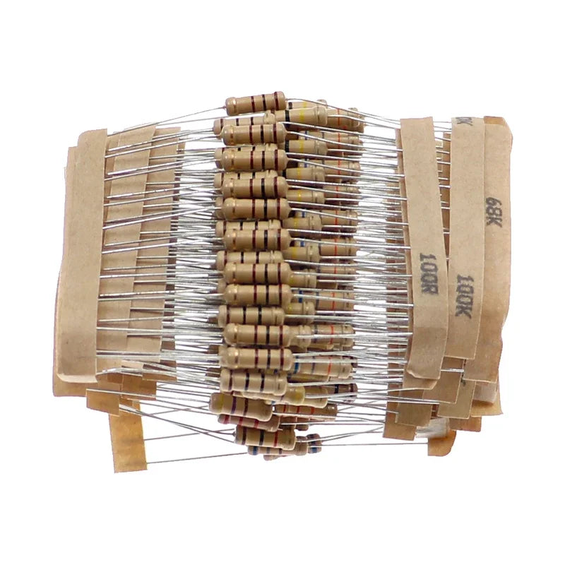 200pcs/lot 20Value 1W 5% Resistor Assortment Kit Set 10 ohm - 1M Carbon Film Resistor package