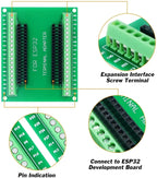 ESP-WROOM-32 Microcontroller Development Board ESP32 Expansion Breakout Board GPIO 1 into 2 for 38PIN Narrow Version
